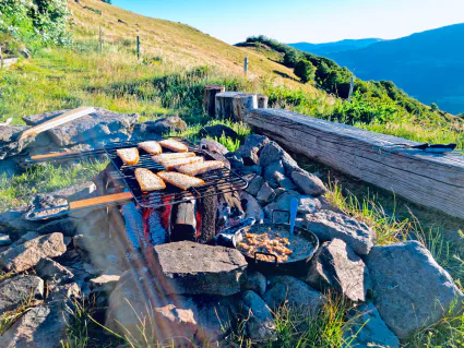 Dejeuner barbecue buron