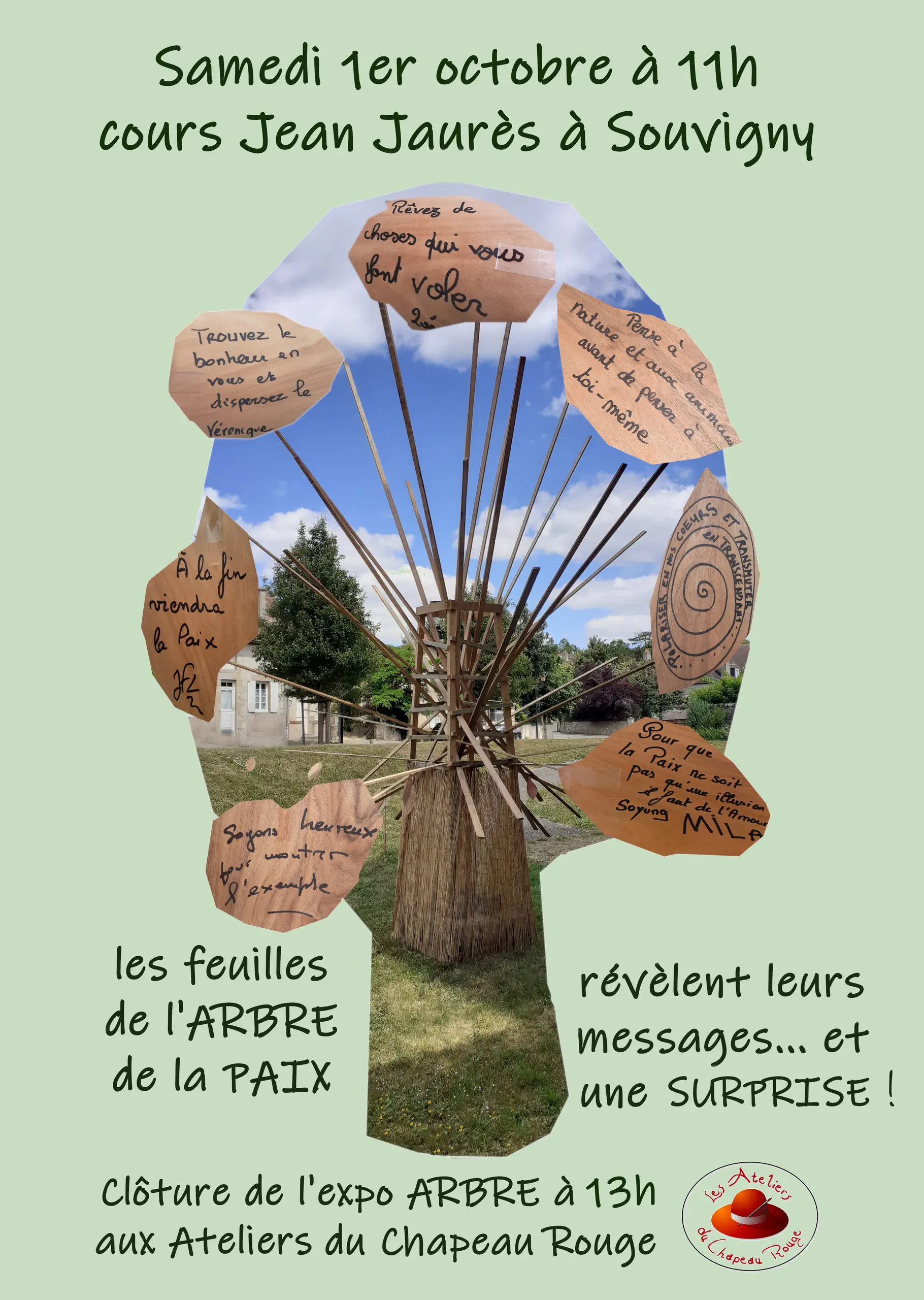 Clôture de l'expo l'Arbre le 1er octobre en musique