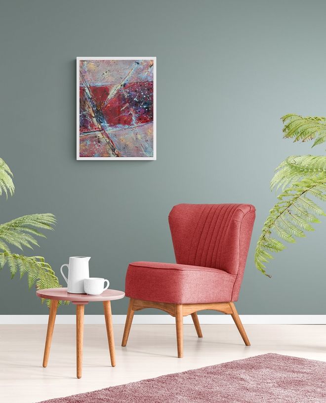 Warm bright sitting room with tropical plants 2 2 