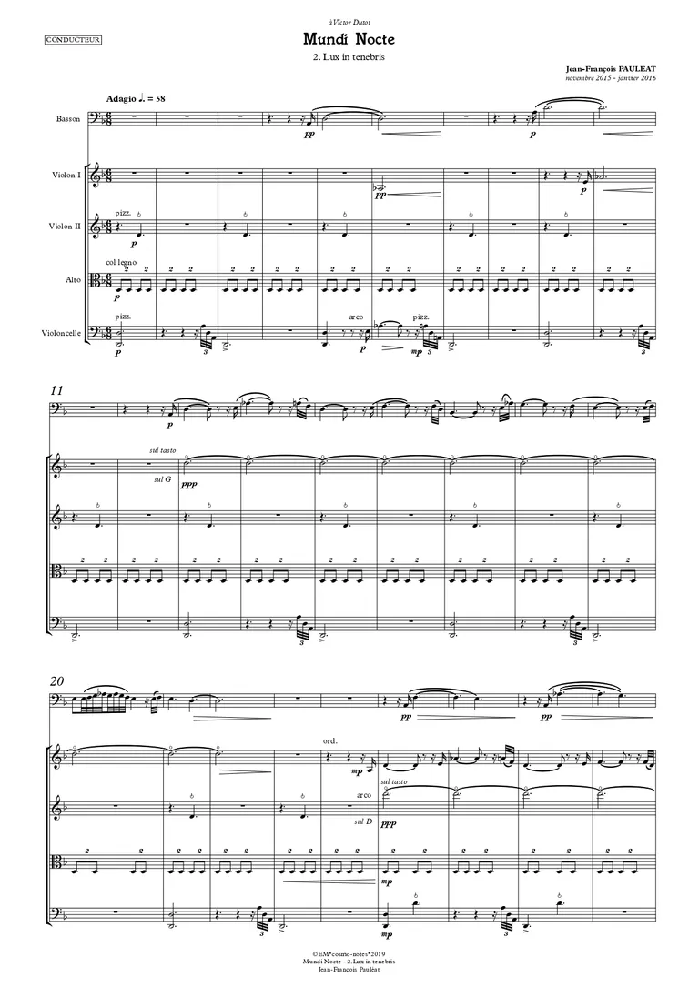 Mundi nocte 2 lux in tenebris 2 partition complete page 0001