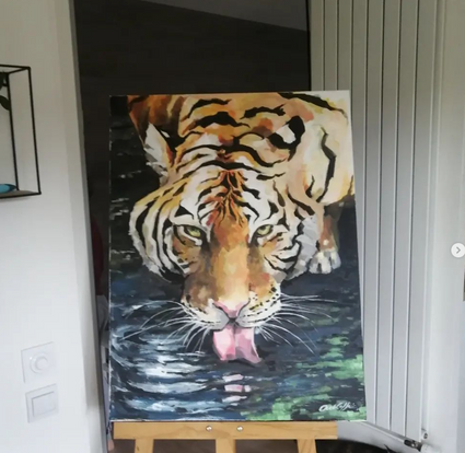 Tiger 80x60 acrylic 150922