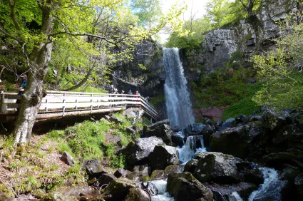Cascade saut de la truite