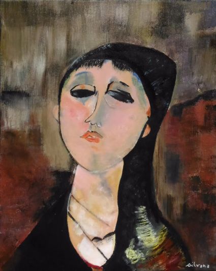 Silvana - d'après Amedeo Modigliani - 38x46cm