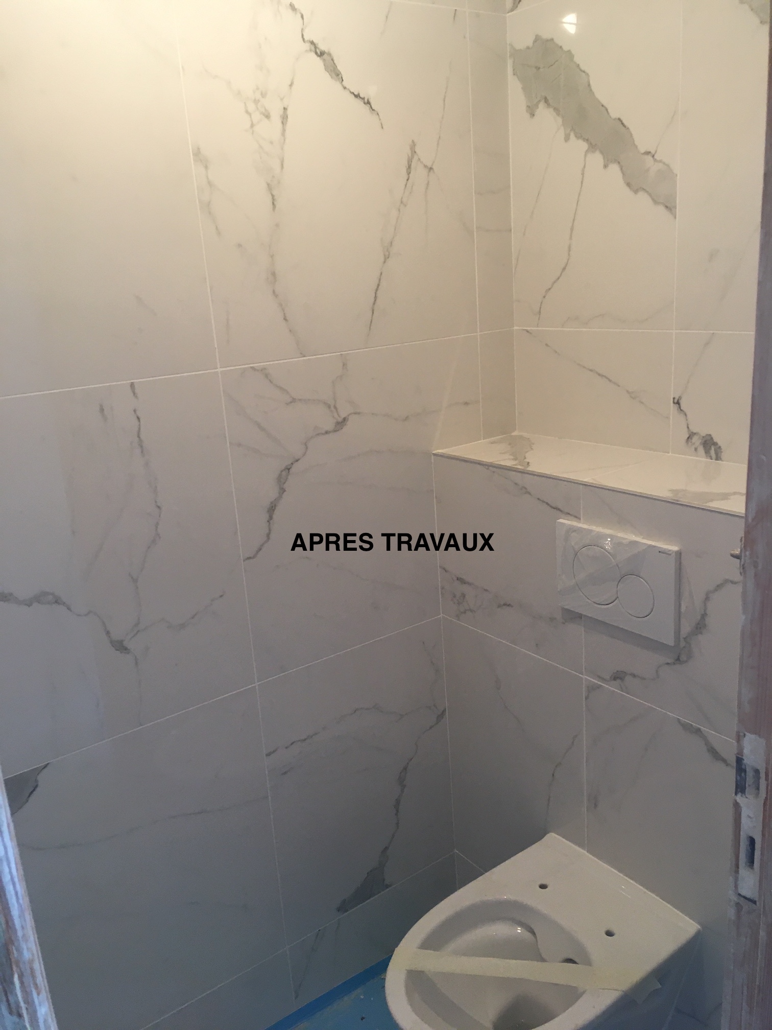 Interior Design / réalisation 2023 
Rénovation- peinture WC