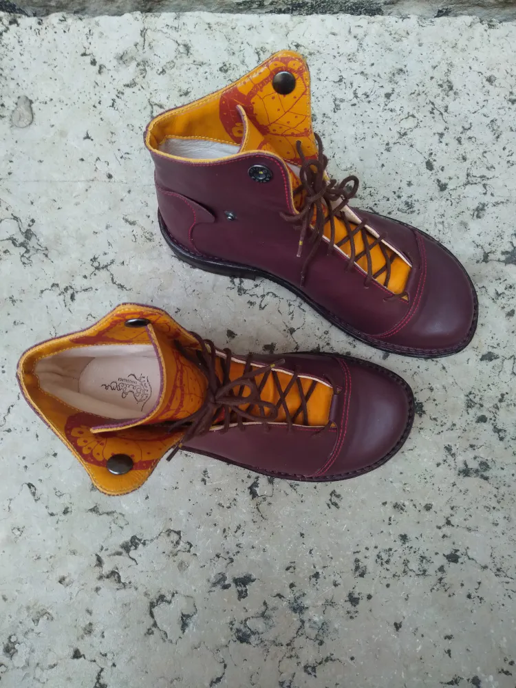 Anna bauer chaussures camille jaune brune