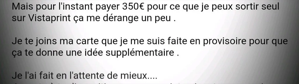 Dans tes dents mon gars