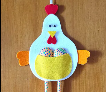 Bricolage : Eglantine, la petite poule de Pâques