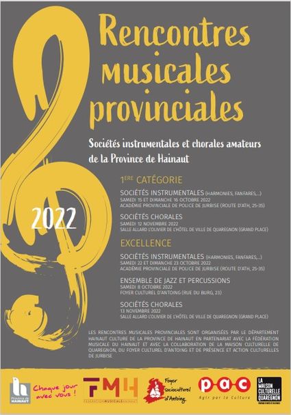 Rencontres musicales provinciales - Quaregnon - 23/10/2022