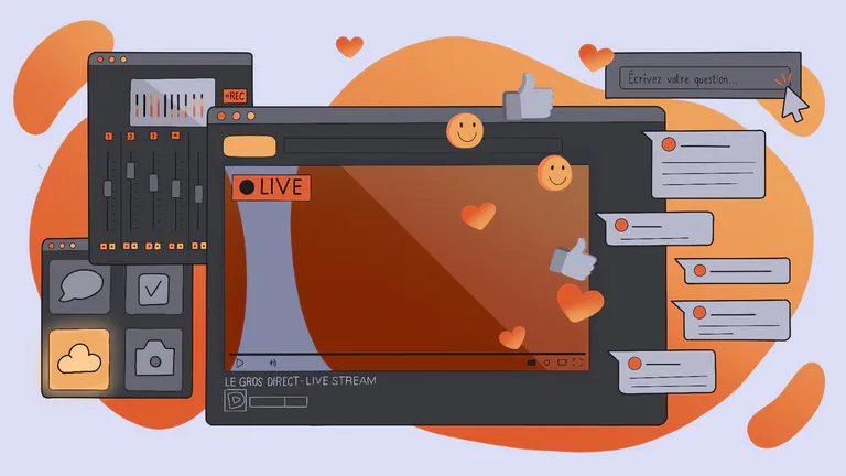 PARLEZ À VOS COMMUNAUTÉS EN LIVE, CHOISISSEZ LA PLATEFORME LA PLUS APPROPRIÉE.