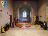 Dans la Chapelle du site de Rochefort (St Martin en Ht - 69) à l'occasion des Rendez-Vous Découverte organisés par L'OT Monts du Lyonnais.