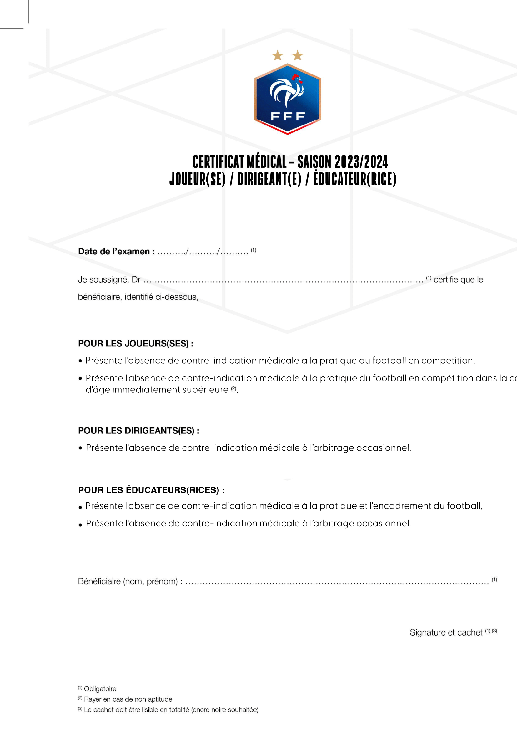 Certificat medical fff 2023 2024 1