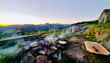 Barbecue soir vue