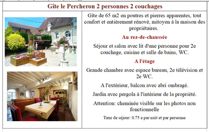 Descriptif le percheron