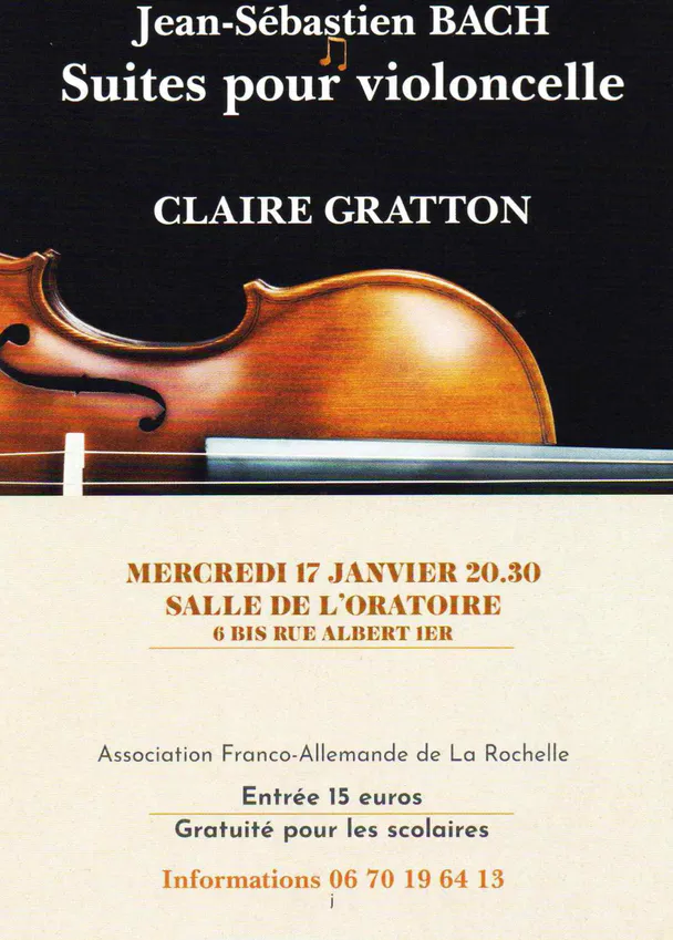 Concert 17 janvier claire gratton