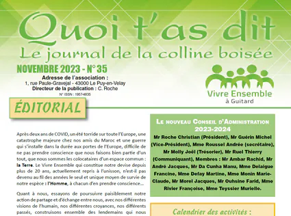 Numéro 35 - Décembre 2023