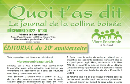 Numéro 34 - Décembre 2022