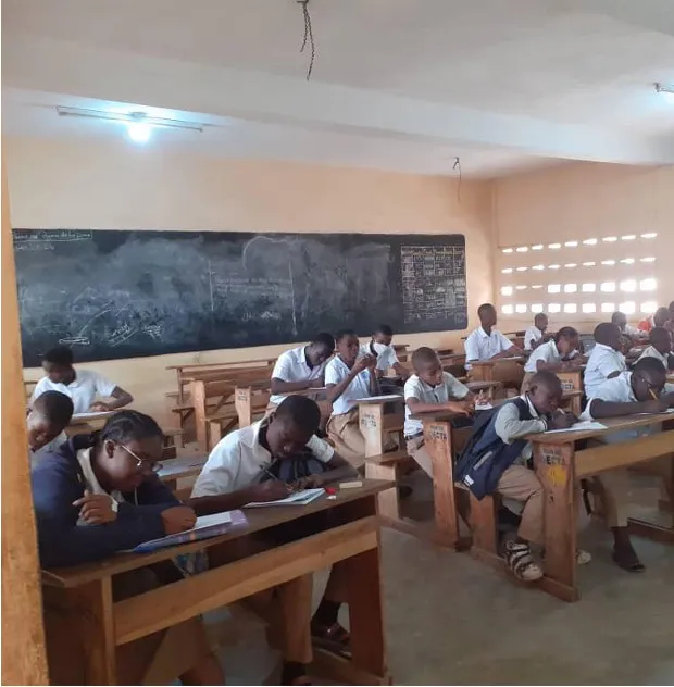 Launch of the "Winning in the Game of Life" program at Notre Dame de Fatima College in Avedji