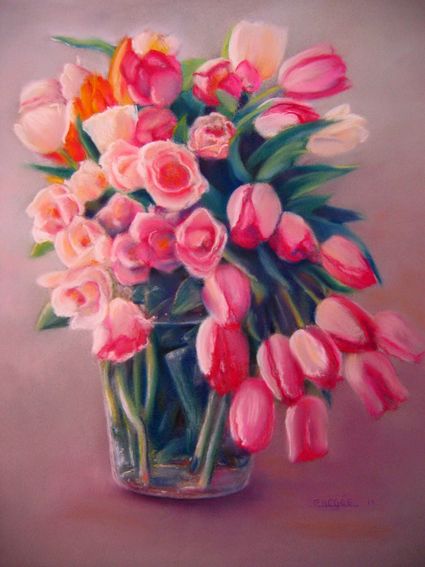 Bouquet-de-tulipes-roses