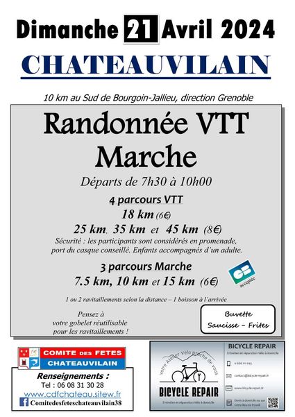 Affiche VTT Marche 2023 100