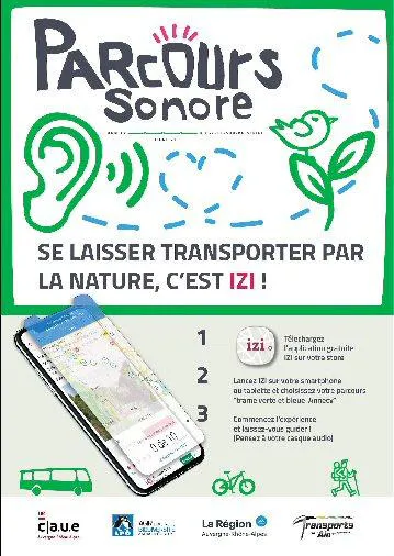 Parcours numérique sonore entre Annecy et Valserhine