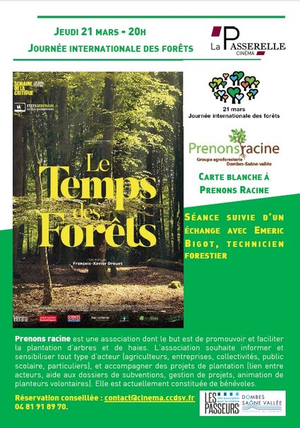 Le temps des forêts - cinéma la Passerelle à Trévoux