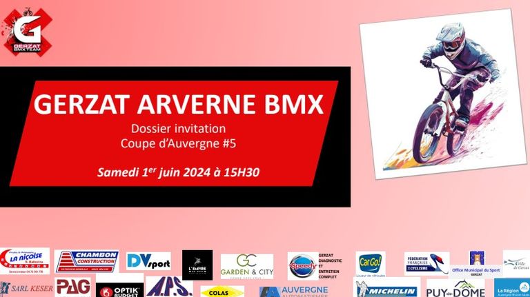 Invitation 5ème manche Coupe d'Auvergne GERZAT
