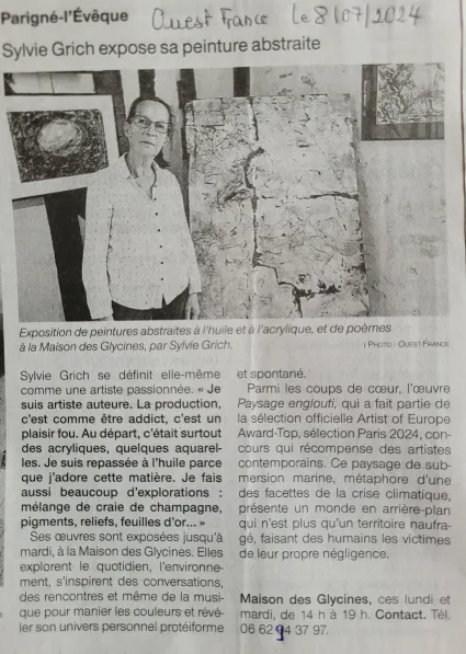 Un bel article paru dans Ouest France