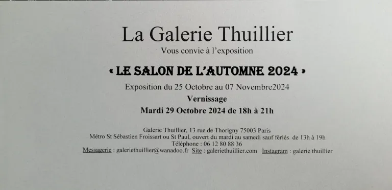 La Prochaine exposition , Au plaisir de vous y retrouver.