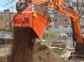 L'utilisation d'un godet cribleur