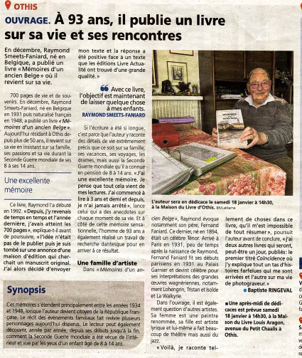 ARTICLE DE PRESSE DANS LE JOURNAL LA MARNE