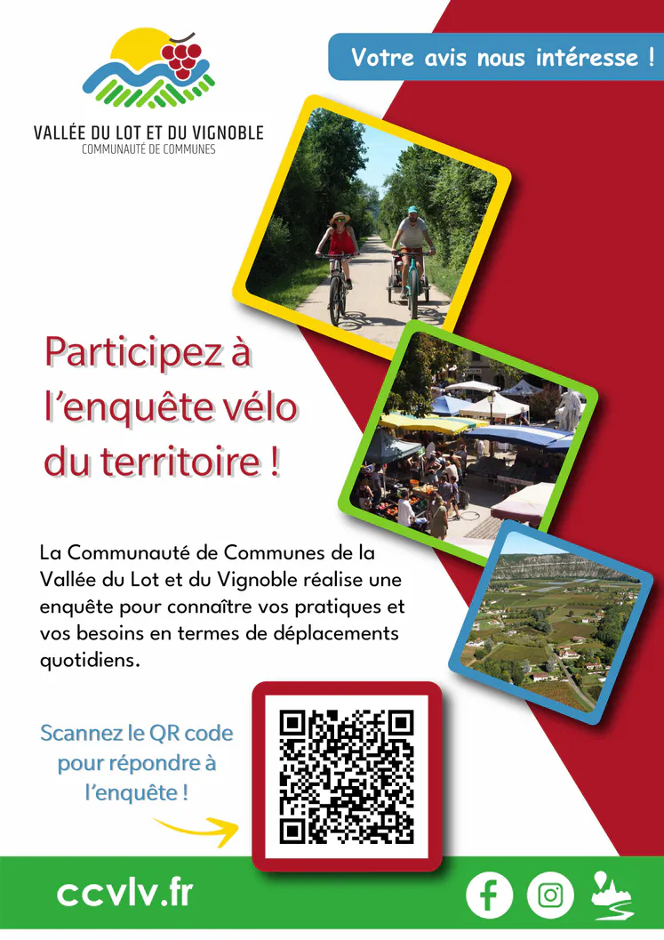Affiche a4 enquete velo territoire