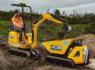 Mini pelle 100 % électrique