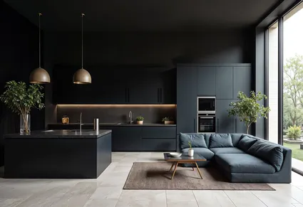 Cuisines pau cuisinistes pauelegant black minimal interior design 23 2151913263