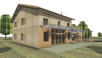 Lieurac foyer rural 43 vue sud ouest