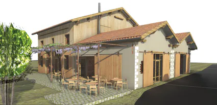 Lieurac foyer rural 43 vue sud est