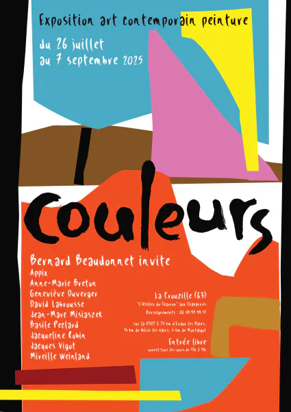 Exposition d'art contemporain à La Crouzille (63) du 26/07 au 07/09/2025