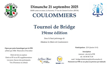 TOURNOI DES TEMPLIERS  - 21 septembre 2025