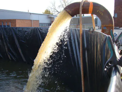 Flushing bac temporaire