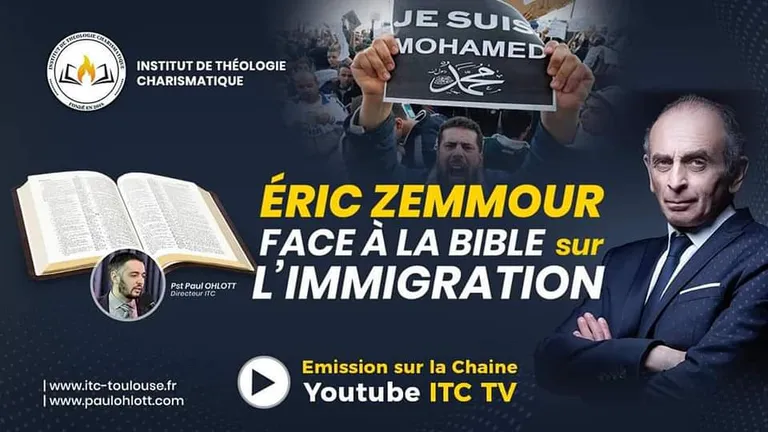 ITC TV / Eric Zemmour face à la Bible sur l’immigration