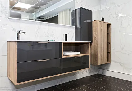 Salle de bains pyram effets matiere