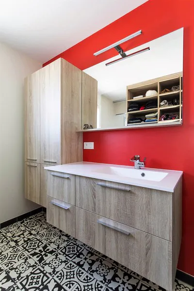 Salle de bains pyram tequila melamine chene bardolino naturel 2