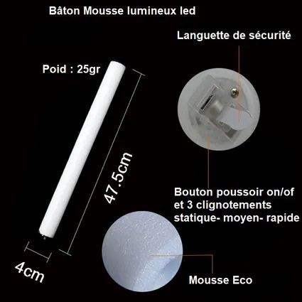 Baton lumineux led mousse copie 3
