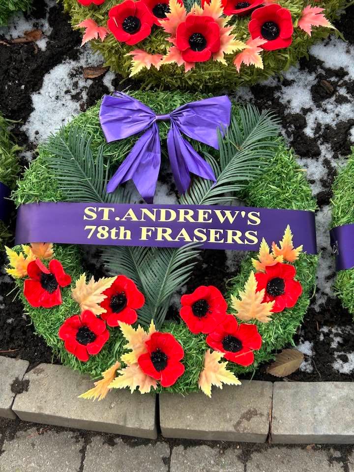 11 11 2023 rememberance wreath frasers