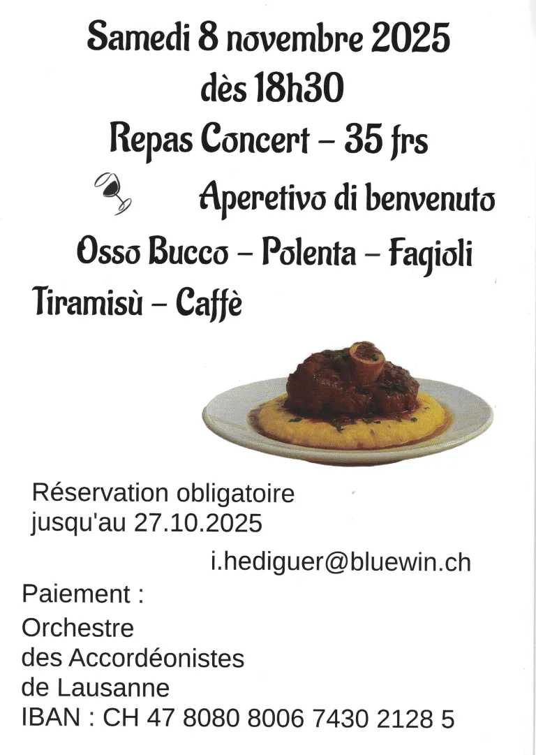 Flyer menu