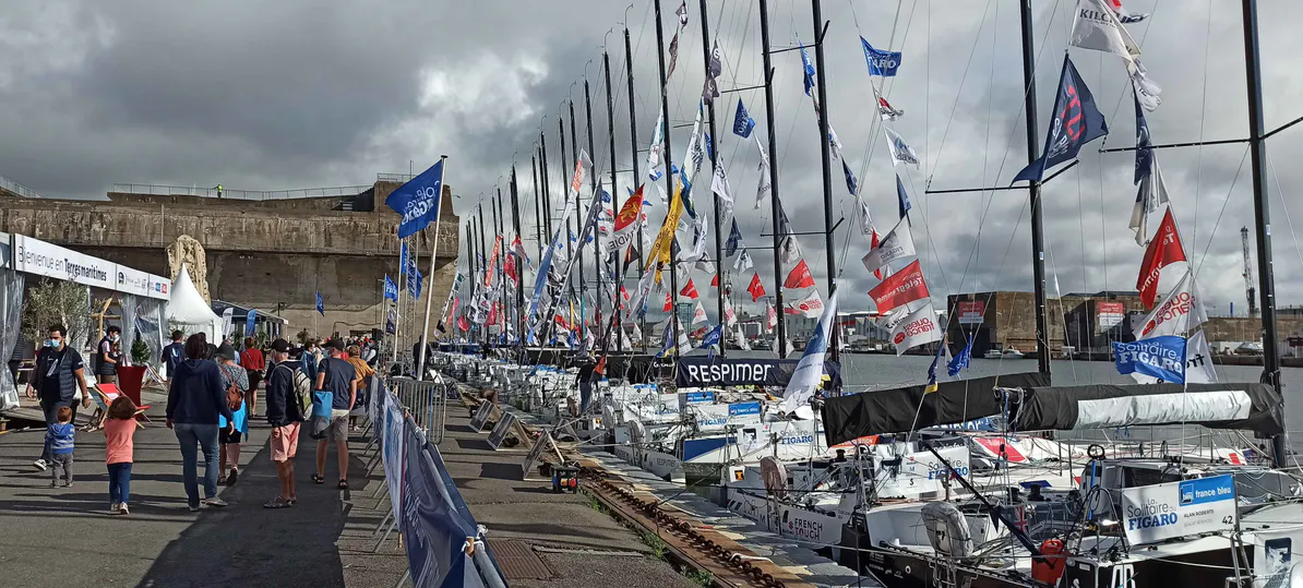 Les Vieux Gréements de Saint Nazaire à l'arrivée de la Solitaire du Figaro 2021