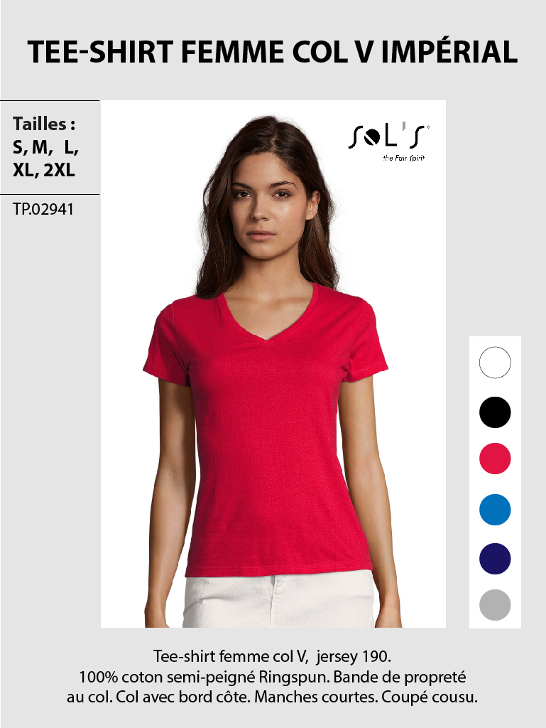 Tee-shirt-femme-col-V-imperial