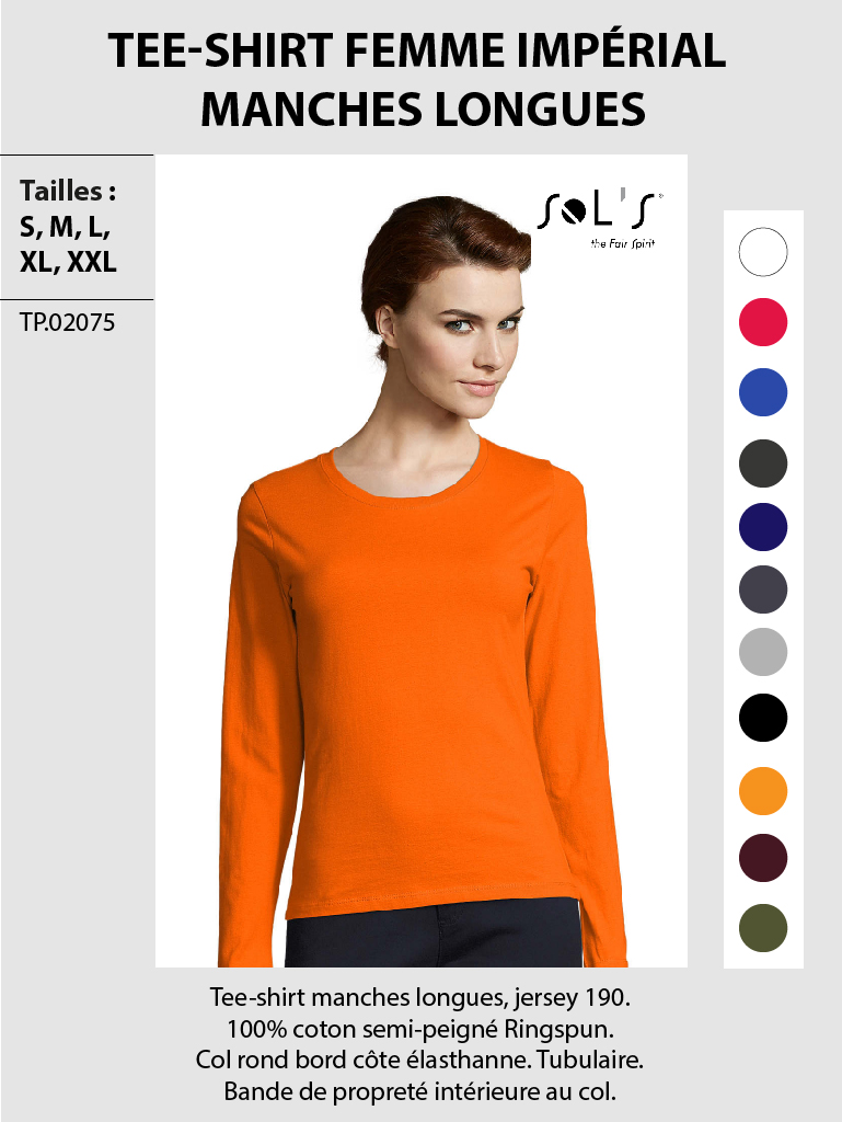 Tee-shirt-femme-imperial-manches-longues