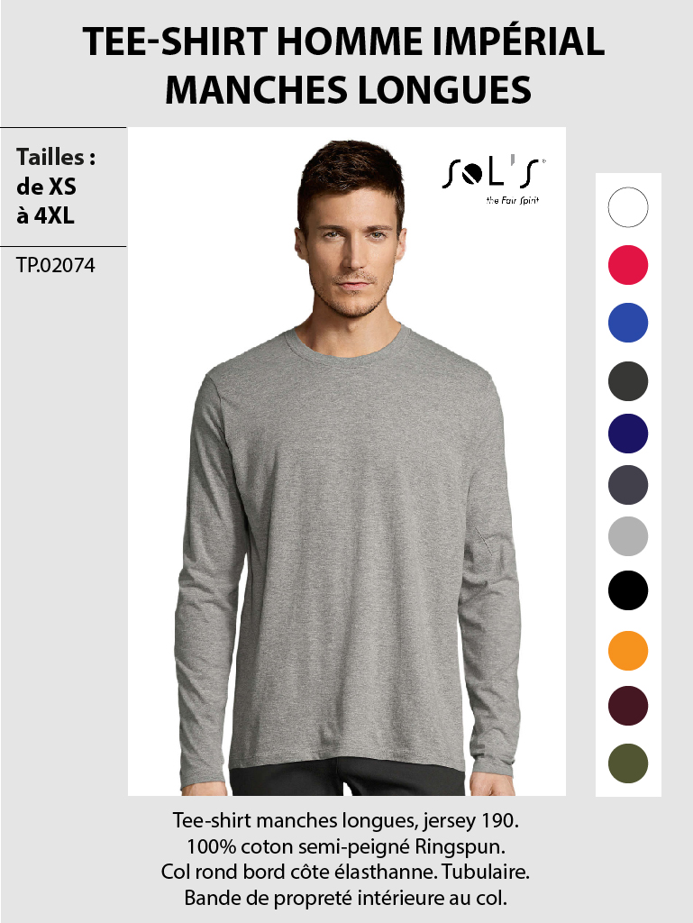 Tee-shirt-homme-imperial-manches-longues