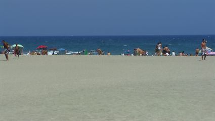 La plage de sable fin