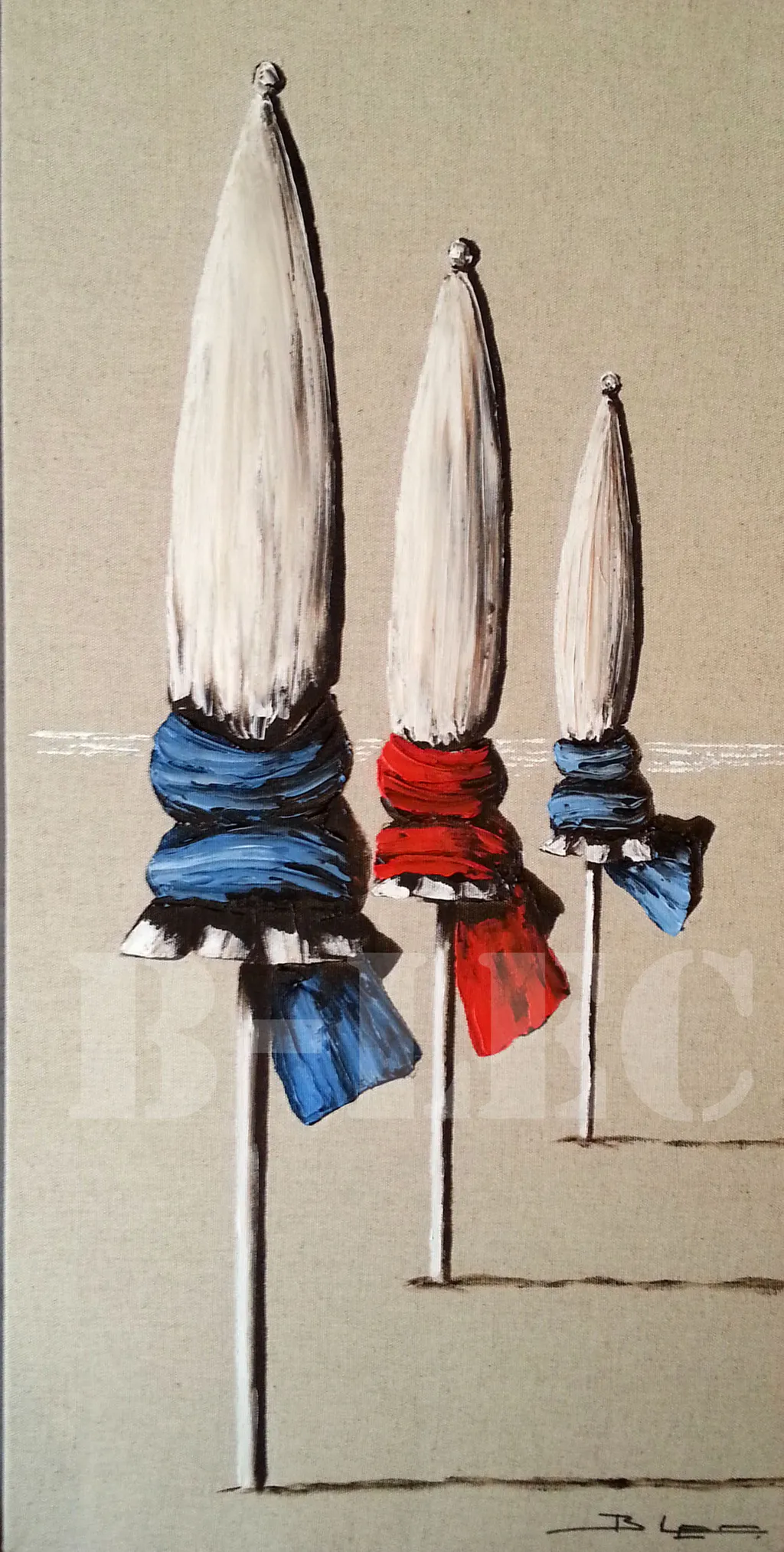 Parasols noeuds bleus site